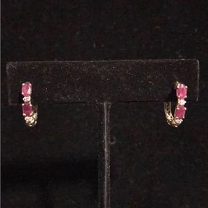 SOLD  Dainty Ruby Earring